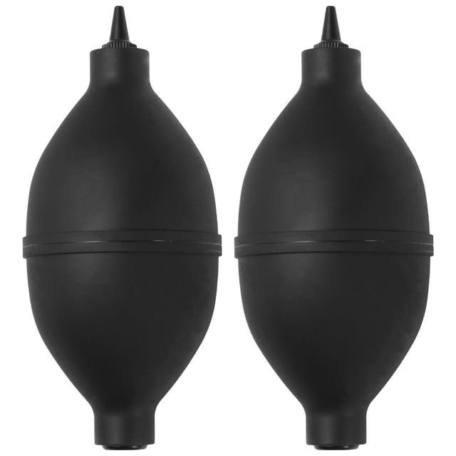 Miangastore 2PCS Silicone Air Blower Squeeze Bulb Computer Camera Succulent Cleaning Pump Dust Cleaner Laboratory Tool (Black, Random Color Blow Head)