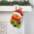 thumbnail image 1 of Uuiauoio Festive Christmas Stocking Gift Bag with Design, Polyester Candy Holder for Holiday Treats, Small Decorative Stocking for Tree Decor and Present Exchange,Santa Claus Gifts Gift Bag, 1 of 7