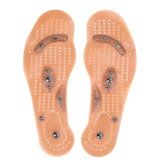 Plantillas de terapia magnética de silicona transpirables para adelgazar el cuerpo, almohadillas de masaje magnéticas, talla 41-46