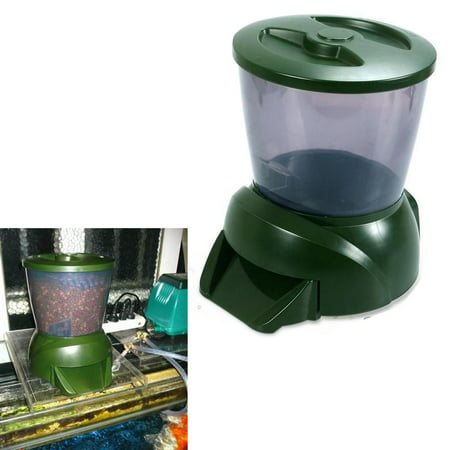 Ktaxon Display Automatic Fish Feeder with Clock Display Olive (Best Automatic Fish Feeder)