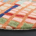 thumbnail image 3 of SAFAVIEH Aspen Algernon Abstract Wool Area Rug, Ivory/Black, 5' x 5' Round, 3 of 11