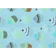 thumbnail image 1 of Ahgly Company Machine Washable Indoor Rectangle Transitional Tron Blue Area Rugs, 2' x 3', 1 of 7