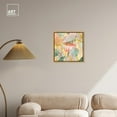 thumbnail image 3 of Colored Jungle Flow Canvas Boho Maximalist Wall Art by Art Remedy, Gold Frame, 20" x 20", 3 of 7