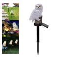 thumbnail image 3 of Lámpara de césped con forma de búho, con estaca, ahuyenta pájaros, protección IP44, LED solar Blanco, 3 of 9