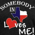 thumbnail image 3 of CafePress - Somebody In Texas Loves Me Black T Shirt - Womens Football Shirt, 3 of 4