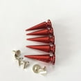thumbnail image 4 of 10pcs Remaches de Puntas Clavos de Cono para Decoración Bolsas de Bricolaje rojo Hugo Cone Stud Rivet, 4 of 9