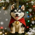 thumbnail image 2 of Bfogop Christmas Puppy Tree Decorations, Cute 2D Acrylic Hanging Ornament, Flat Funny Pendant Dog Themed Christmas Tree Hanging Ornaments for Home Holiday Party Wall Gifts 3.15Inch, 2 of 3
