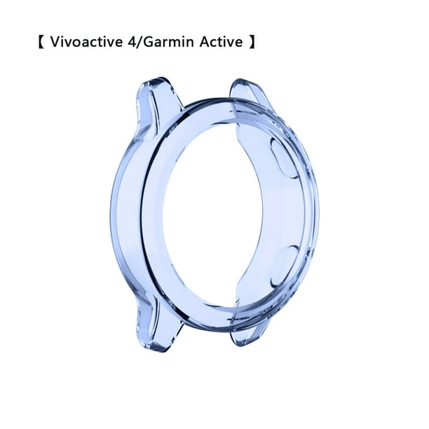 Funda para reloj, funda para reloj inteligente, protector deportivo, azul transparente, repuesto para Vivoactive 4 / Garmin Active AweSitey EL001329-15
