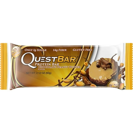 Quest Protein Bar, Chocolate Peanut Butter, 20g Protein, 12 Ct