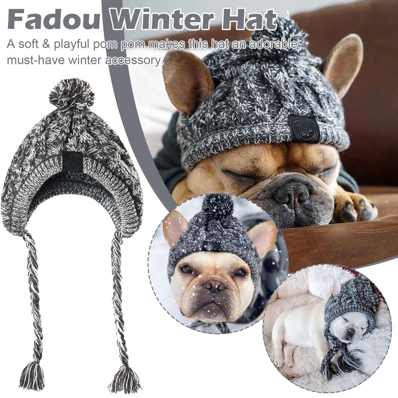 Winter Pet Dog Hat French Bulldog Dog Warm and Windproof Hat Pet