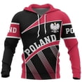 thumbnail image 5 of Sudadera con capucha holgada y cómoda con estampado 3D de la bandera polaca de estilo retro de estilo Harajuku para hombre y mujer, ideal para deportes al aire libre y ocio diario, 5 of 5