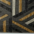 thumbnail image 3 of Beautiful Super Soft Modern Indoor Vincenza Collection Area Rug Carpet for Bedroom Living Room Dining Room in Dark Grey-Gold, 4x6 (3'11" x 5'7", 120cm x 170cm), 3 of 6