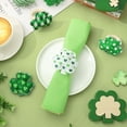 thumbnail image 3 of Set of 16 St. Patrick's Day Napkin Ring Green White Shamrock Napkin Holder Lucky Clover Dinner Table Ring for Irish Party Table Decor, 1.1 x 2.8 in, 3 of 3