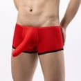 thumbnail image 5 of PEASKJP Caleçon pour Hommes en Coton Boxeur Court Confortable sous-Vêtements, Rouge m, 5 of 5