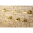 thumbnail image 2 of Kingston Brass Restoration 3-Piece Bathroom Hardware Set, Polished Brass, 2 of 6