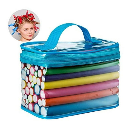 Ustar Travel Size 7" Flexible Curling Rods Twist-Flex Hair Curler Roller Set, Flexible Bendy Foam Hair Curling Rollers Rods, Heat-Free 42 Pcs Per Pack