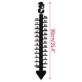 thumbnail image 3 of Iuhan St. Patrick's Day Spring Snow Gauge, 24 Inch Handmade Metal Outdoor Snow Meter, Garden Yard Snowfall Measurement Tool, Decorative Snow Depth Indicator for Lawn Patio, Durable Weather, 3 of 8
