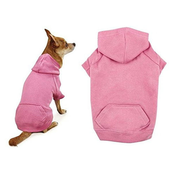 Pretty In Pink Dog Hoodies Cotton Blend Kangaroo Pocket Sweatshirt