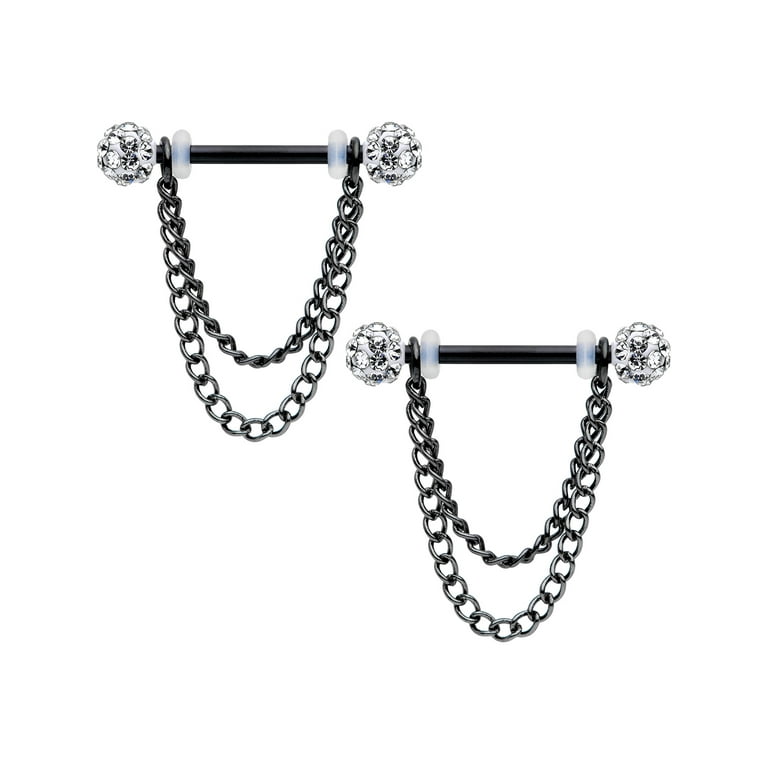 Body Candy 14G Nipplerings Piercing 5/8