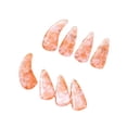 thumbnail image 1 of Fiocias 8 Pieces Guzheng Finger Picks for Adult Curved Double Sided Nail Covers Finger Nail Protectors Sturdy Compact Material Comfortable Design Suitable for Learning Performance String style E, 1 of 8