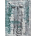 thumbnail image 2 of Addison Rugs Chantille Indoor/Outdoor Transitional Abstract Teal Machine Washable Rectangle Rug, 3' x 5', 2 of 8