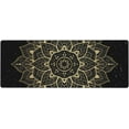 thumbnail image 1 of Mandala Gold Large Mouse Pad Boho XL Desk Mat Long Gaming Laptop Mat Non-Slip Keyboard Pad for Home Work Office Travel, 1 of 5