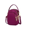 thumbnail image 2 of Spencer Mini Cell Phone Purse Small Crossbody Shoulder Bag Smartphone Nylon Pouch Wallet for Women (4.7" * 2.7" * 7.1",Purple), 2 of 9
