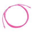 thumbnail image 1 of Qarigey trenzada de cordón de cera, joyería estética Multicolor ajustable, pulseras bohemias enceradas, cuerda de mano, playa Universal para Ropa, zapatos y accesorios Miscelánea Rosa roja Qarigey AP010276-02, 1 of 4