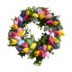 thumbnail image 4 of Guirnalda de huevos de Pascua, decoraciones para puerta de entrada de Pascua, coronas artificiales de Pascua, guirnalda de hojas artificiales p, 4 of 7