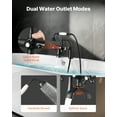 thumbnail image 4 of VEVOR Clawfoot Tub Faucet, Deck Mount Bathtub Faucets with Handheld Shower, Vintage Oil-Rubbed Bronze Clawfoot Tub Filler Faucet Shower Kit with 360° Rotation Spout & 59-inch Long Hose for Bathtubs, 4 of 9