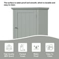 thumbnail image 5 of Xukmct Wood Tall Bathroom Storage Cabinet with 1 Drawer and 5 Inner Shelf, 2 Doors Freestanding Storage Cabinet for Living Room, Bathroom, Gray, 5 of 10