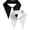 Cotton White Black, variant on YEKEYI 2 Packs Fake Collar Detachable Dickey Collar Classic Faux False Collar