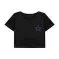 thumbnail image 1 of Camiseta corta de verano para mujer, camiseta con cuello redondo para uso diario, trabajo de oficina L, 1 of 7