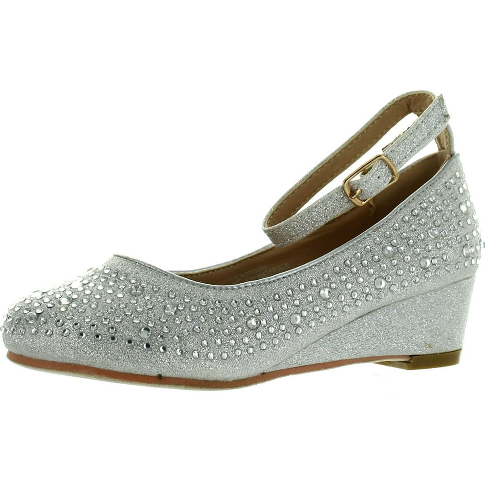 LJ-Adorababy - Adorababy Girls Mary Jane Style Wedge Shiny Flat Shoes ...