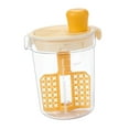 thumbnail image 6 of yotijay 2xSalad Dressing Mixer Manual Salad Bottle for Dining Room Condiment Sauce Oil Yellow, 6 of 9