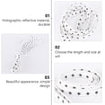 thumbnail image 3 of OUNONA 1 Pair Reflective Glowing Shoelaces with Creative Star Pattern Flat Design, 3 of 6