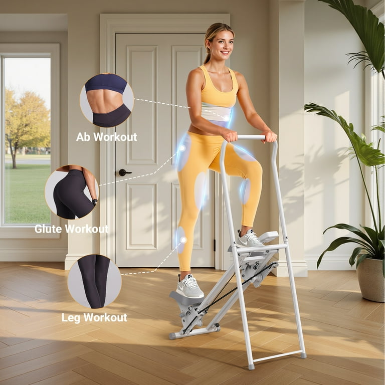 MERACH Stair Stepper Machine, Foldable Vertical Climber for Full
