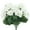 White, variant on 2 Pack Artificial Geraniums Silk Flowers for Outdoor Garden Hanging Basket Porch Home Decor Faux Fake Geranium Plants for Indoor Outdoor Use, Floral Arrangement, Windowsill, Kitchen