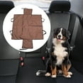 thumbnail image 2 of Unique Bargains 1 Pc Durable Double Layer Pet Car Seat Cover for Dog Cat Brown, 2 of 6