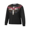 thumbnail image 3 of T-Shirts à Manches Longues Tendance pour Femmes avec Imprimé de Croix et de Roses, 3 of 9