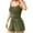 Army Green, variant on Women Pajama Sleep Sets Pajama Women Fashion Women Solid Color Round Neck Short Sleeve High Waist Shorts Pajama Set