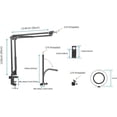 thumbnail image 5 of Overhead Phone Mount With Ring Light, Flexible Articulating Phone Arm Stand Compatible With Iphone, Logitech Webcam, Desk Tripod For Youtube Live Stre, 5 of 5