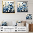 thumbnail image 4 of Designart "White Bloom Blue Bonnets Arrangement II" Blue Bonnets Floater Framed Canvas Prints, 4 of 5