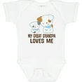thumbnail image 3 of Inktastic My Great Grandpa Loves Me Boys Grandson Boys Baby Bodysuit, 3 of 5