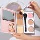 thumbnail image 2 of Paleta Facial, Rubor, Contorno, Brocha, Maquillaje Iluminador, 7 pz, 2 of 8