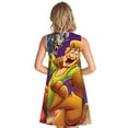 thumbnail image 2 of Saiise Scooby-Doo Print Women's Sleeveless Knee-Length Dress with Pockets Casual Summer Tank Dress, 2 of 7