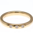 thumbnail image 4 of Pre-Owned Tiffany Stacking Band 3P Diamond Ring Pink Gold (18K) Fashion Diamond Band... (Good), 4 of 9