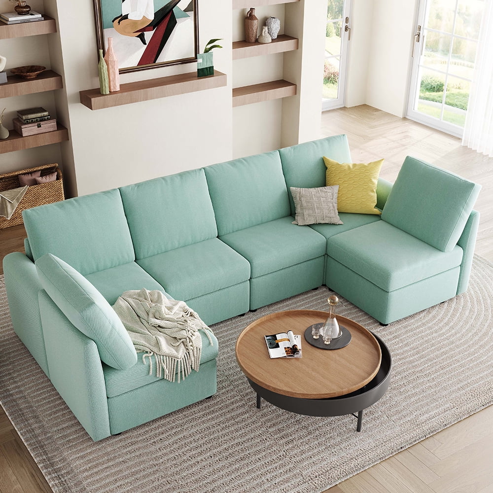 LINSY HOME Modular Couches and Sofas Sectional with Storage Sectional ...