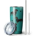 thumbnail image 2 of Dachshund Dog Tumbler Stainless Steel Insulated Travel Coffee Cups with Lid and Straw,Ideal Memorial Gift for Dog Dad/Mom,20oz, 2 of 6