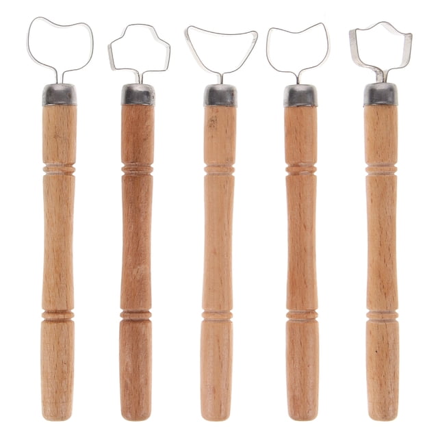 Shisuyan 5pcs Polymer Clay Sculpting Tools Ergonomic Design For Smoothing Cutting And Carving For Pottery Clay Projects